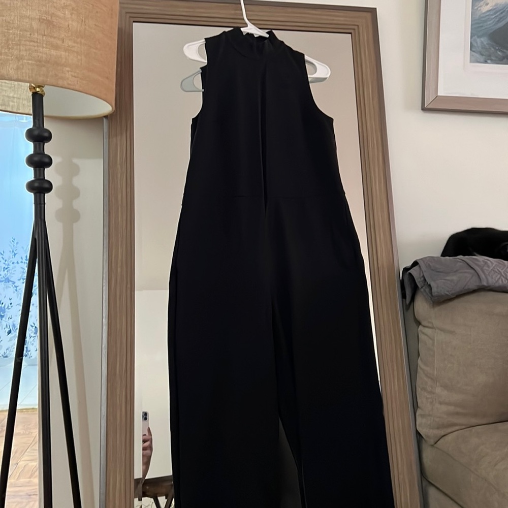 Nike Black wide leg romper